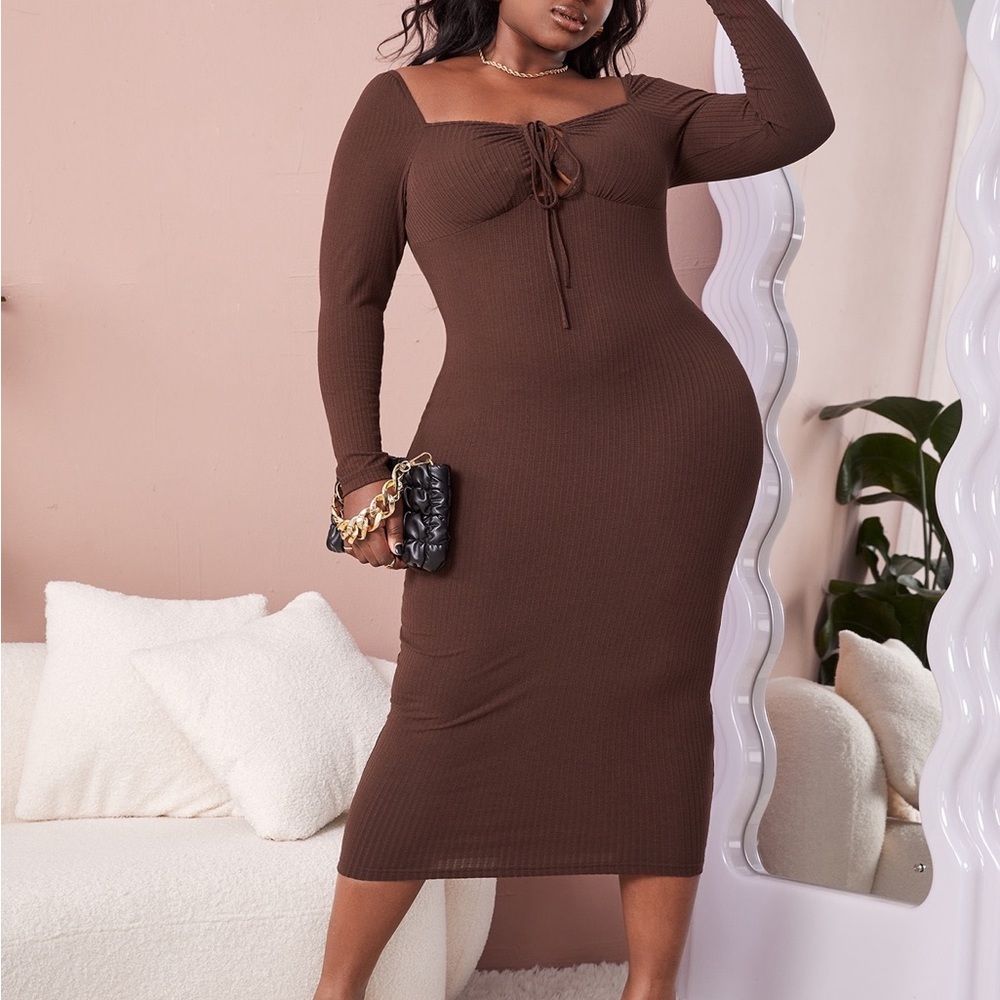 Drawstring Bodycon dress